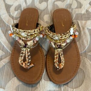 Embellished sandals